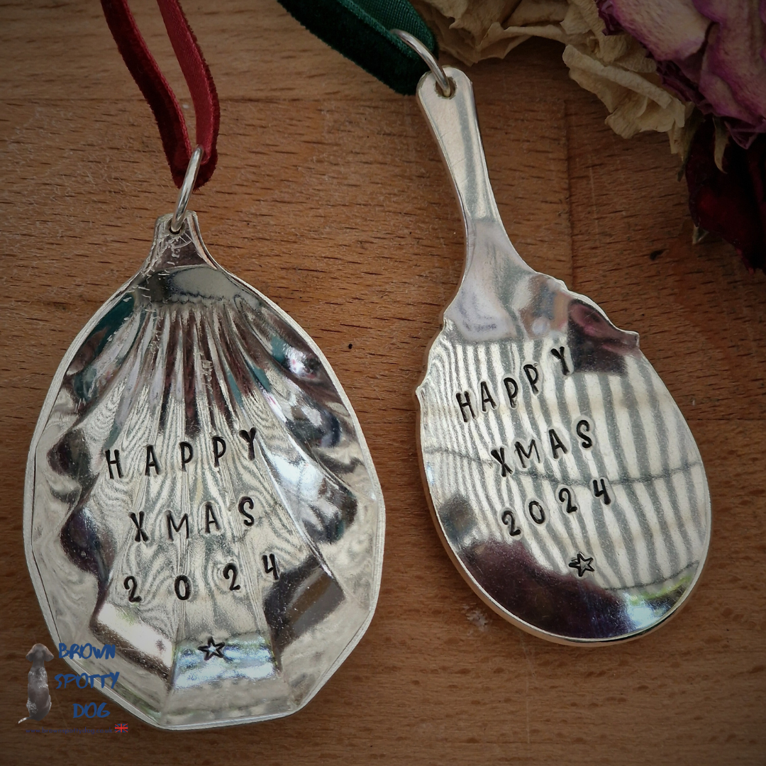 Vintage Silver Plate Christmas Tree Decorations