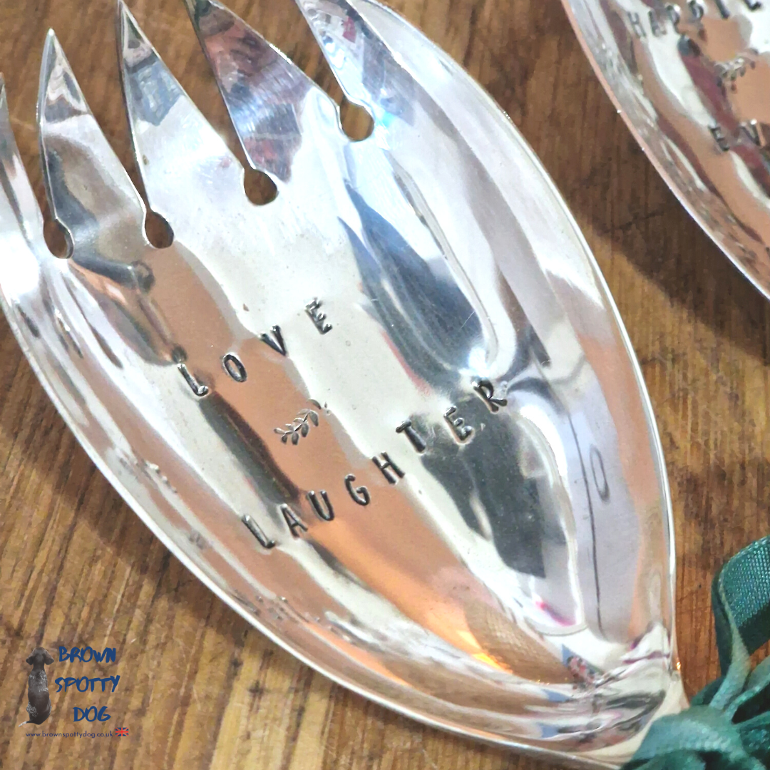 Vintage Salad Servers with a classic design