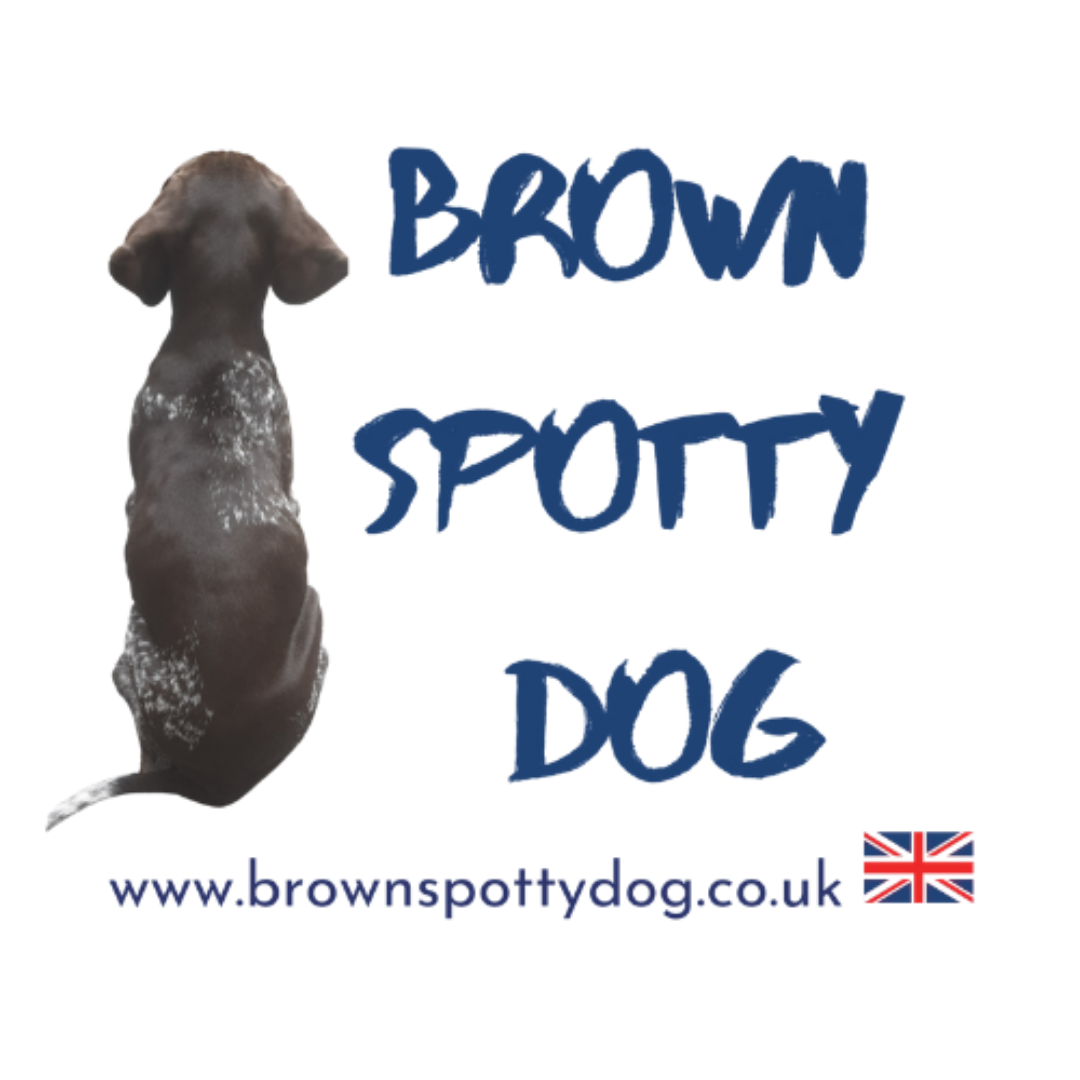 brown spotty dog logo