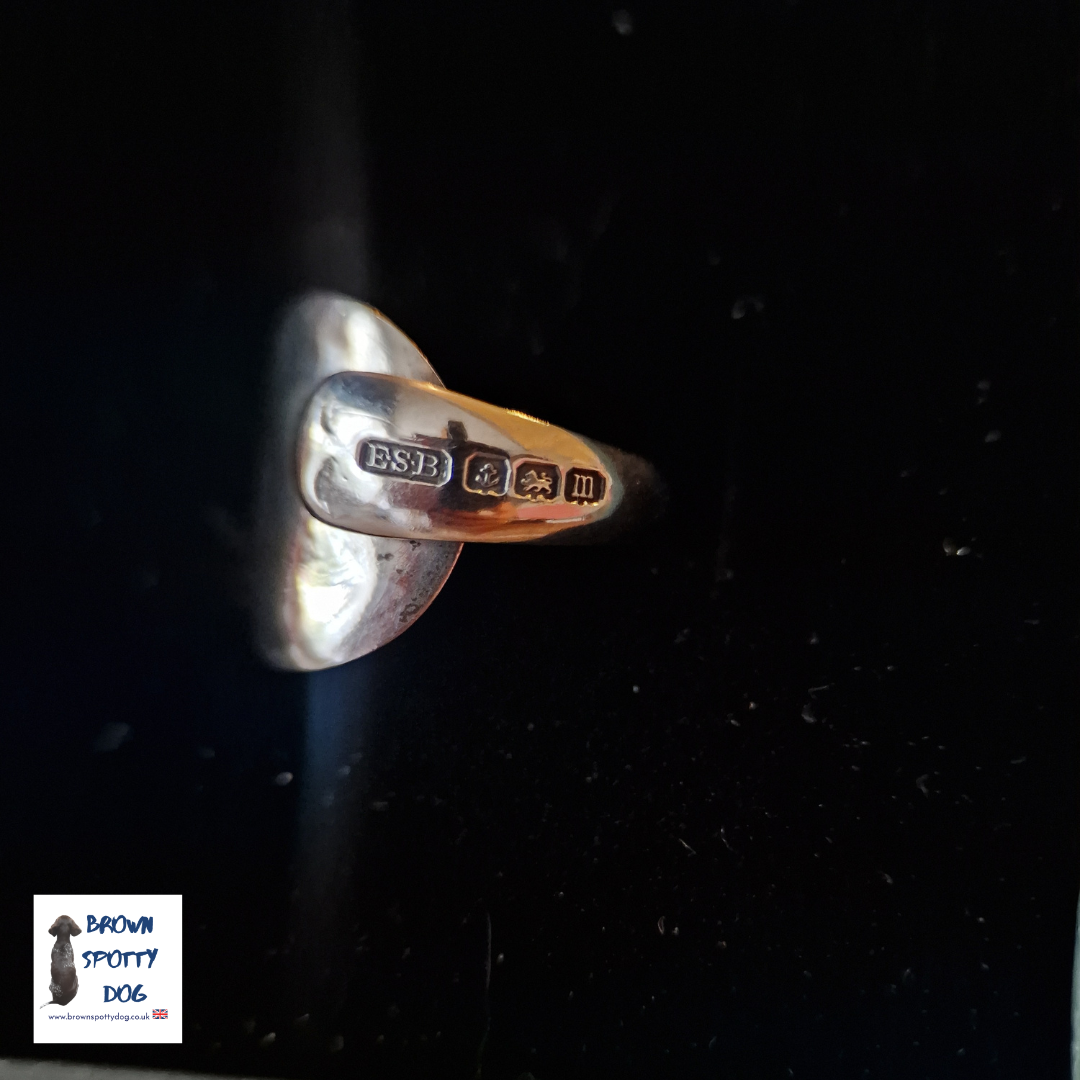 Birmingham 1911 Antique Silver Spoon Ring complete with Change of Use Certification A1034