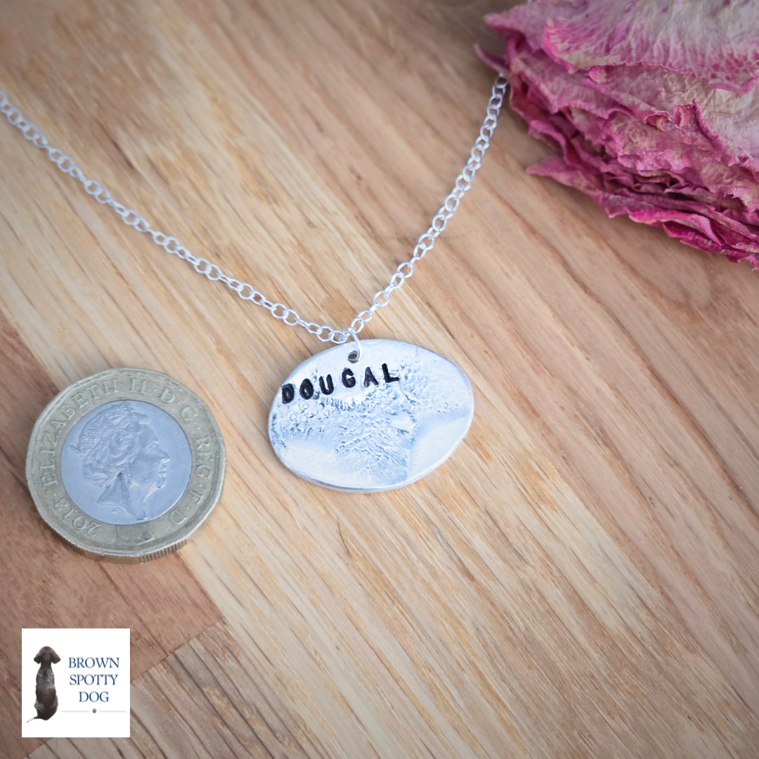 Silver Imprint Necklace
