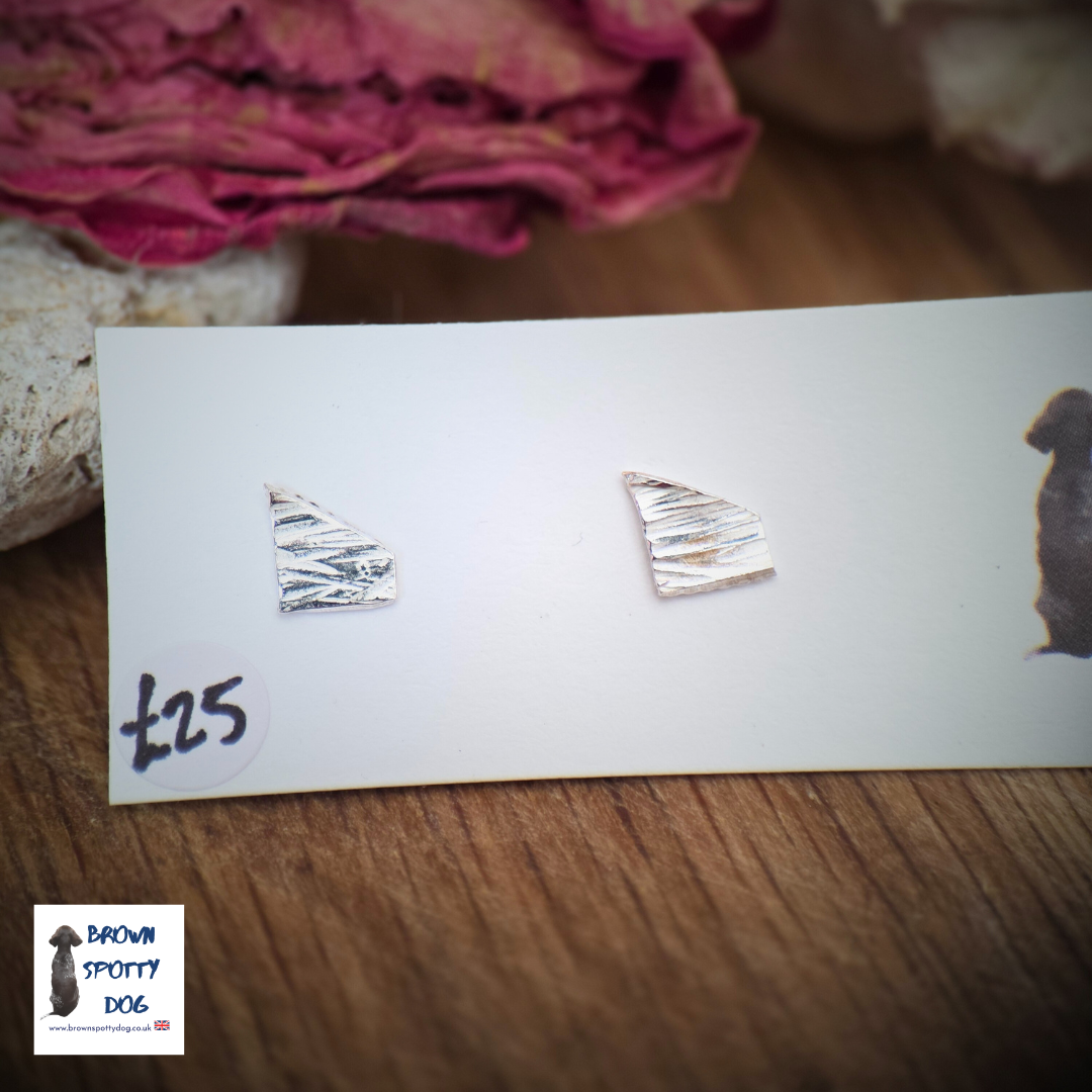 £25 1902 Antique .925 Silver Spoon Earrings