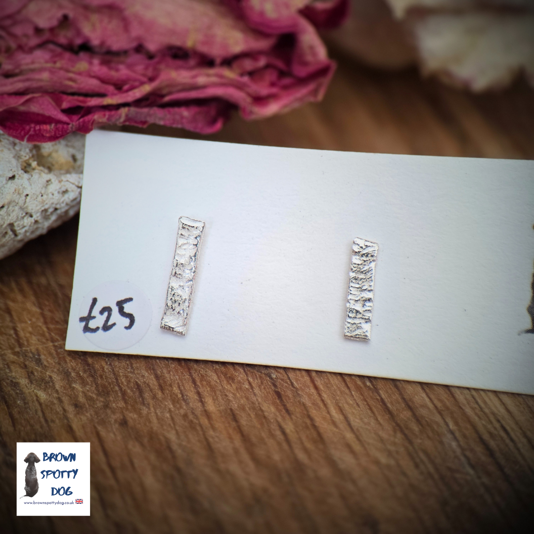 £25 1902 Antique .925 Silver Spoon Earrings