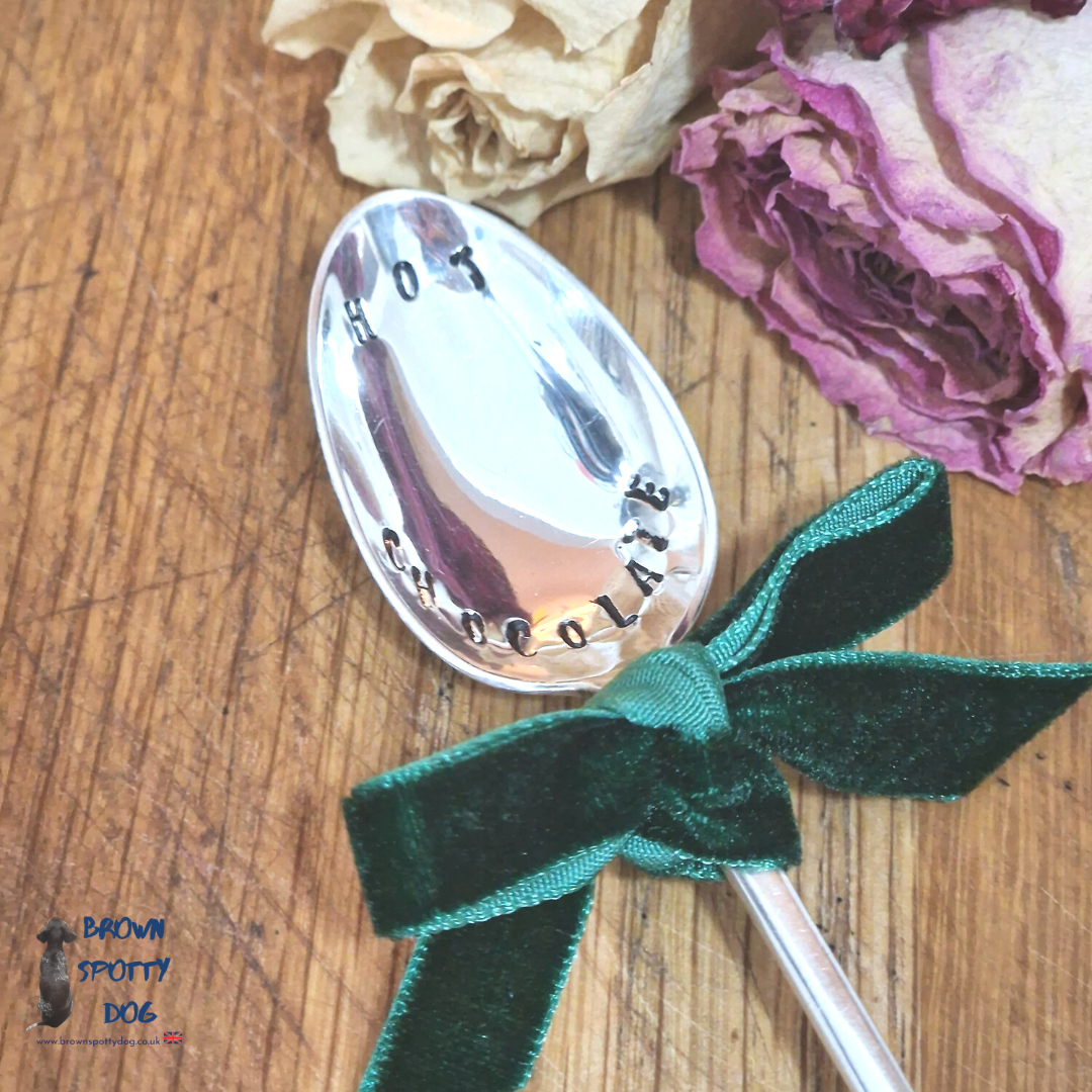 Personalise your own Christmas 'Hot Chocolate' Teaspoon.