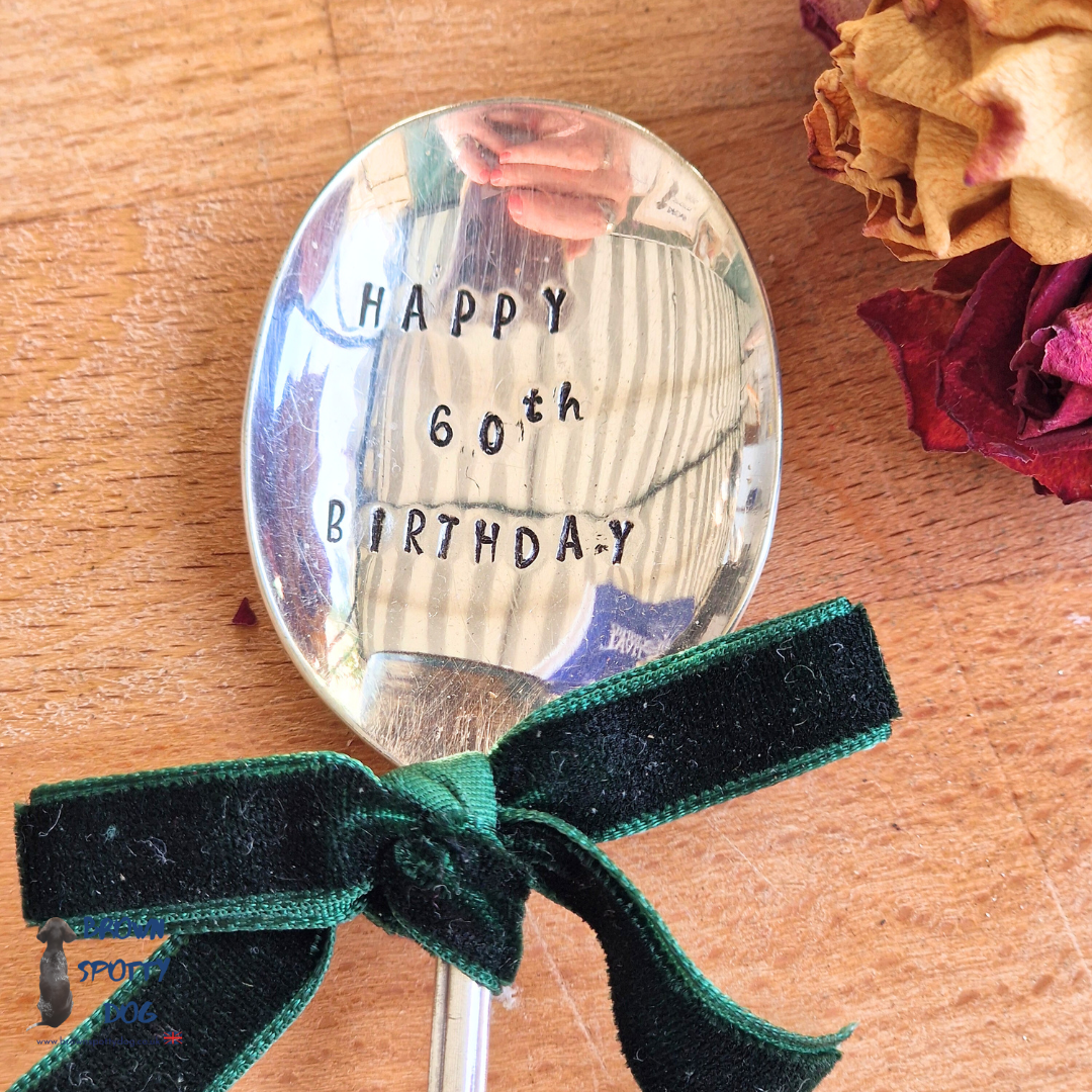 'Happy 60th Birthday' Prosecco Spoon