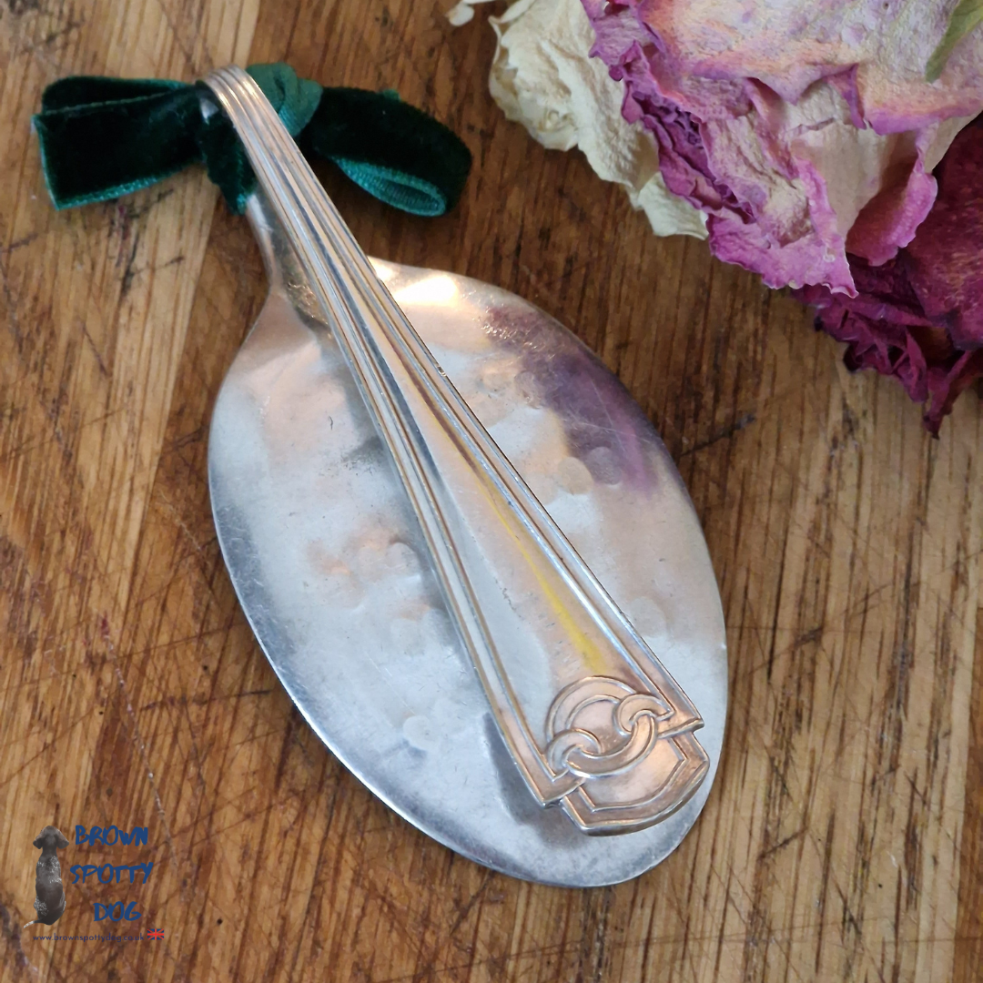 "T'was the Night before Christmas" Large Vintage Silver Plate Spoon Bookmark