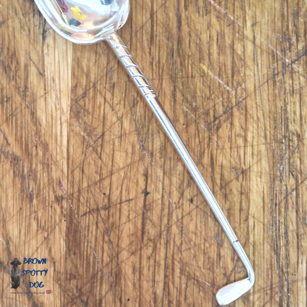 Stirling Silver Golf Club Tea Spoon