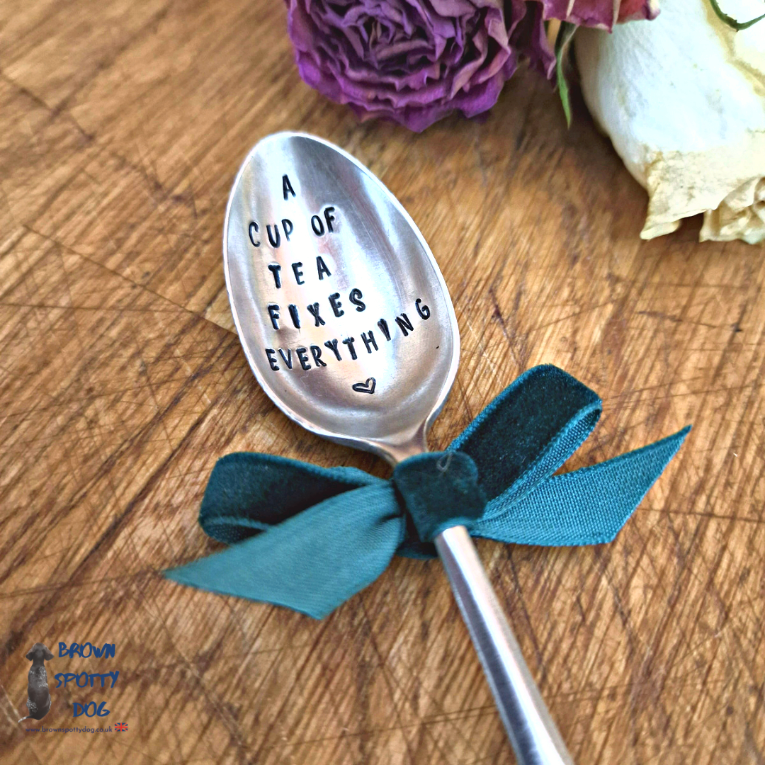 'A Cup of Tea Fixes Everything' Teaspoon.