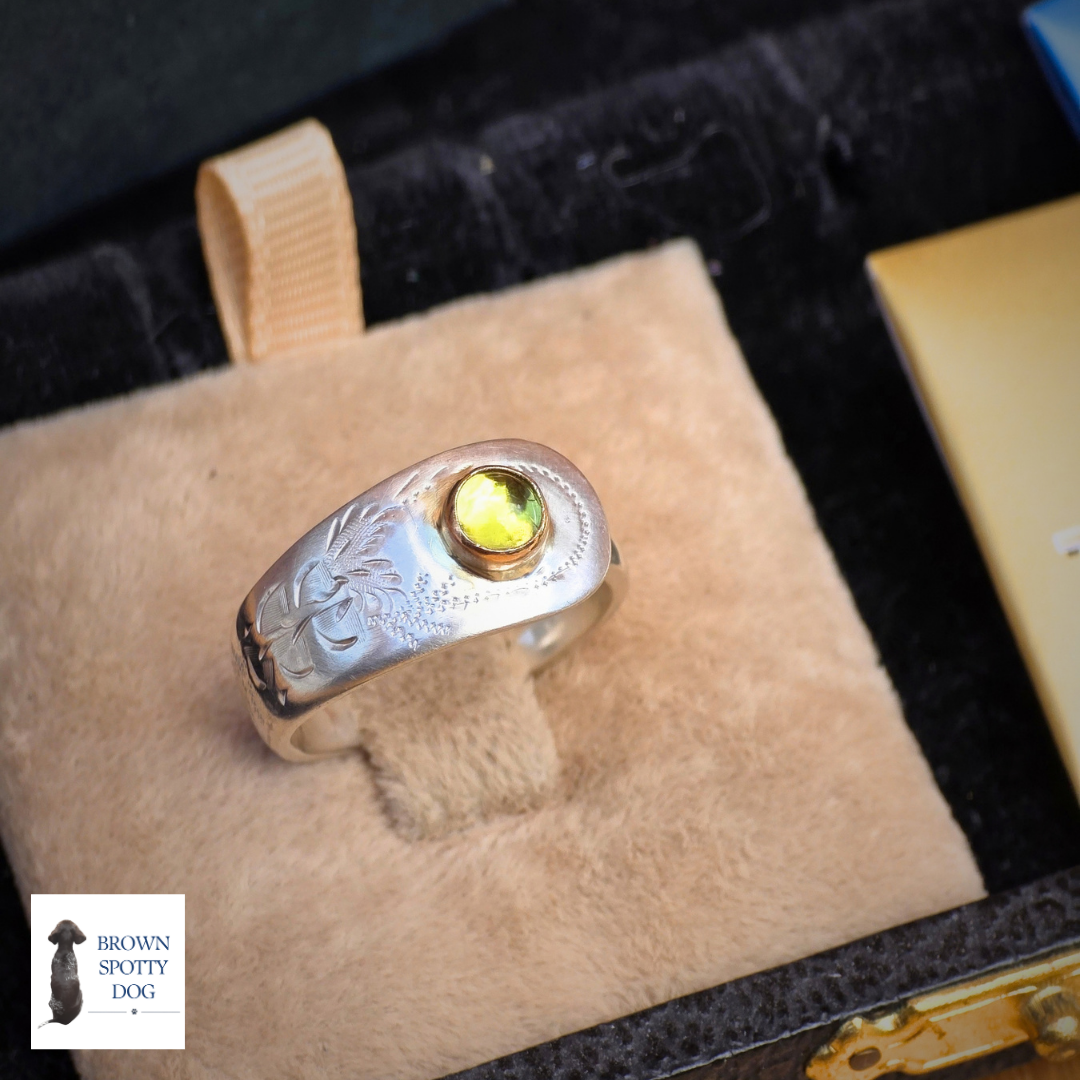 Sheffield 1904 Antique Silver Spoon Ring, complete with Change of Use Certification - A1625
