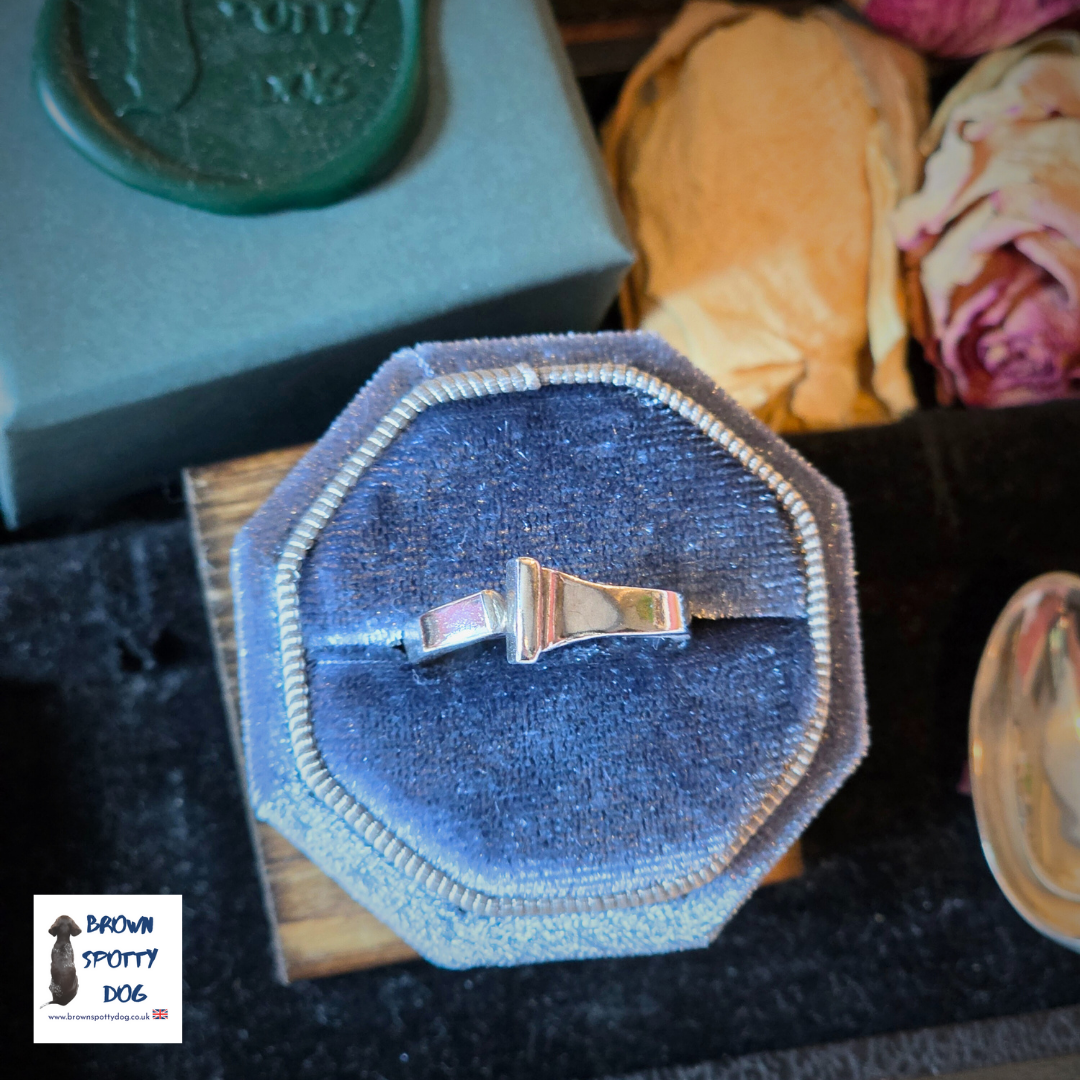 Sheffield 1926 Antique Silver Spoon Ring, complete with Change of Use Certification - A0559