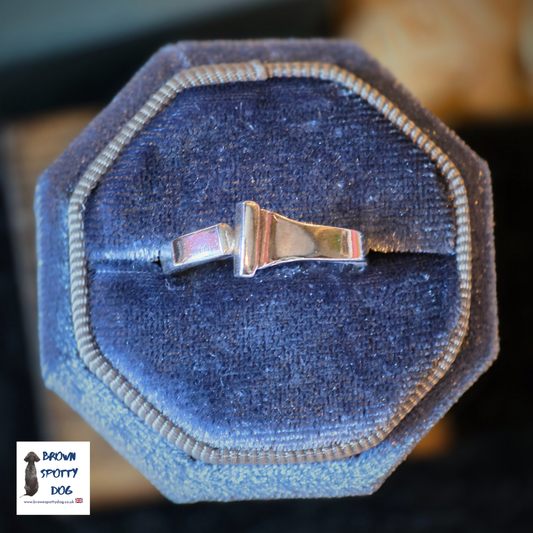 Sheffield 1926 Antique Silver Spoon Ring, complete with Change of Use Certification - A0559