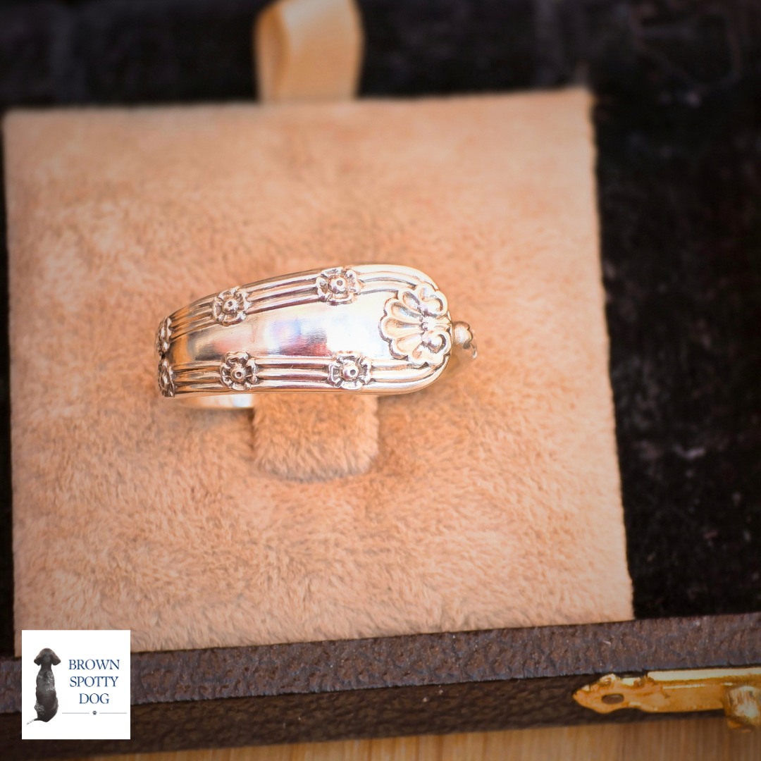 Sheffield 1908 Antique Silver Spoon Ring, complete with Change of Use Certification - A1618