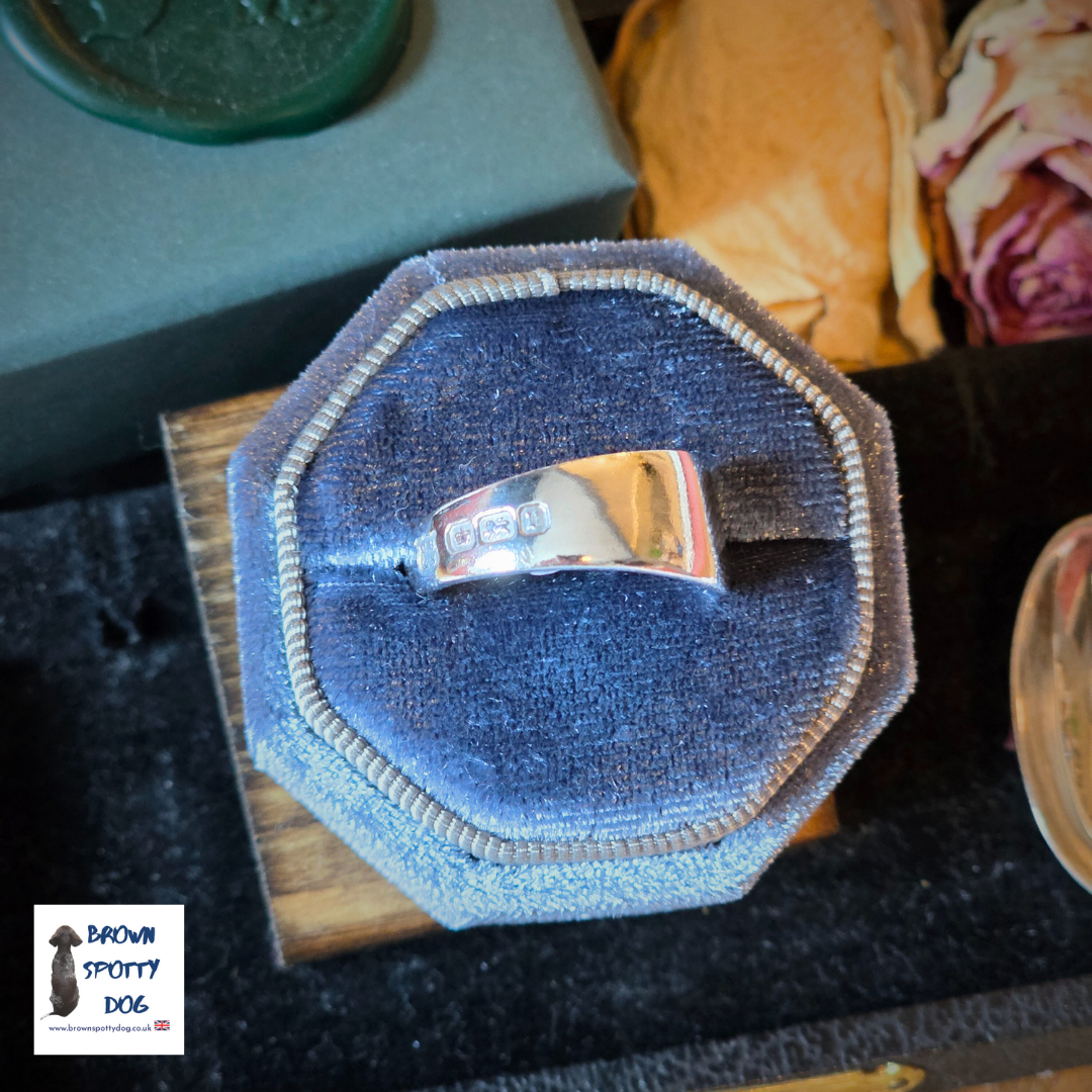 Sheffield 1913 Antique Silver Spoon Ring, complete with Change of Use Certification - A0860