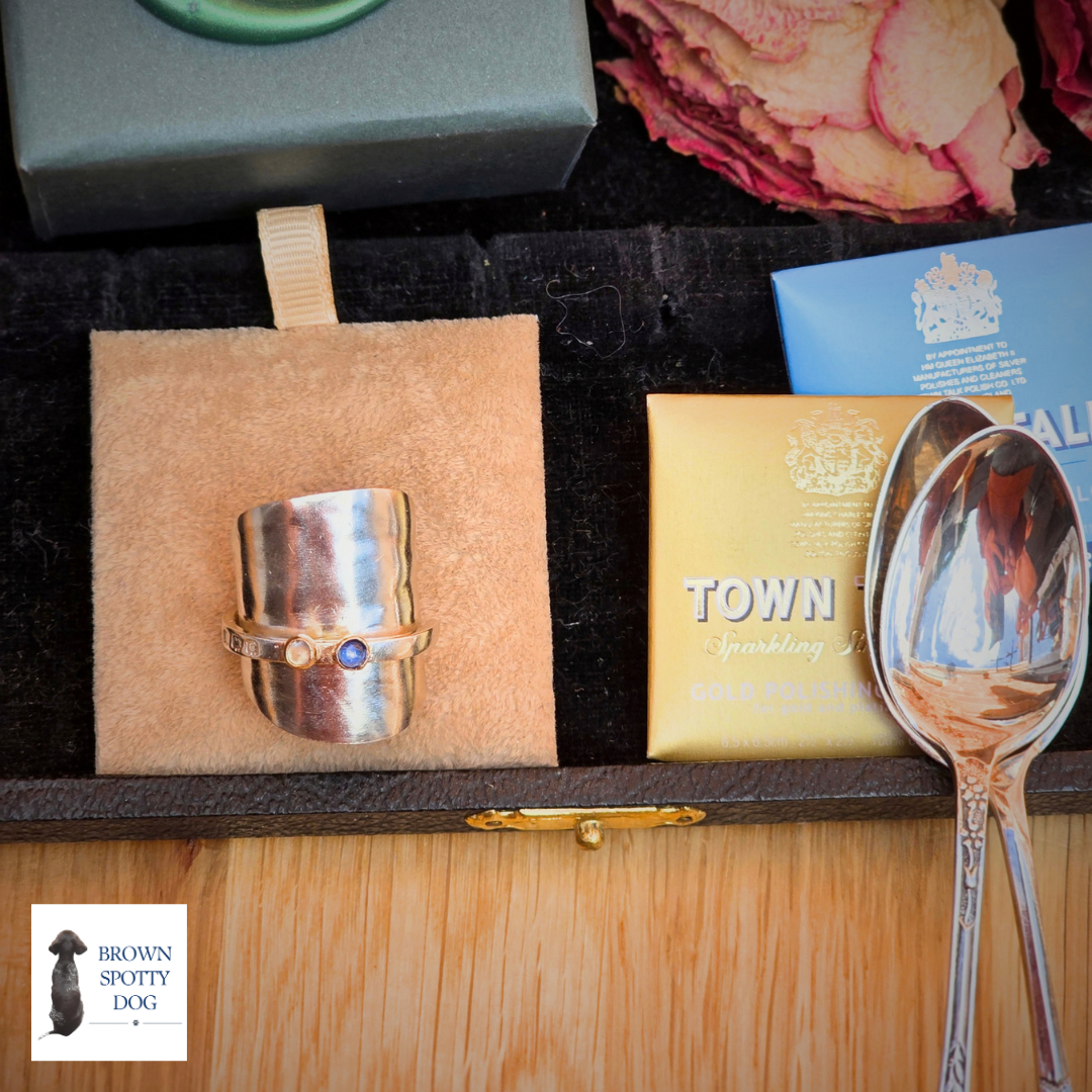 Birmingham 1927 Antique Silver Spoon Ring, complete with Change of Use Certification - A1065