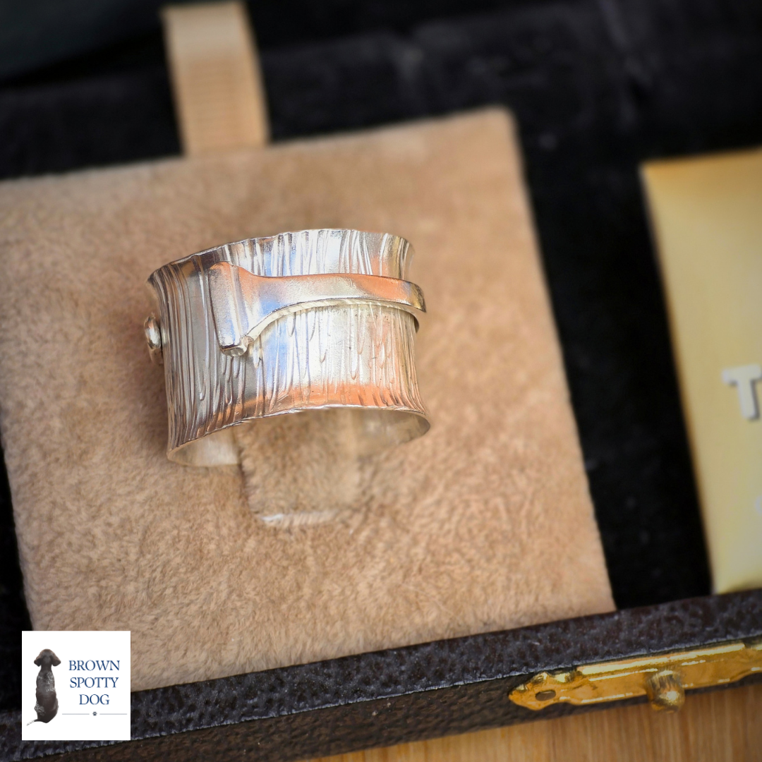 Sheffield 1929 Antique Silver Spoon Ring, complete with Change of Use Certification - A1558