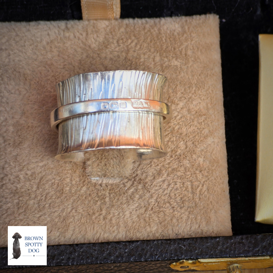 Sheffield 1929 Antique Silver Spoon Ring, complete with Change of Use Certification - A1558