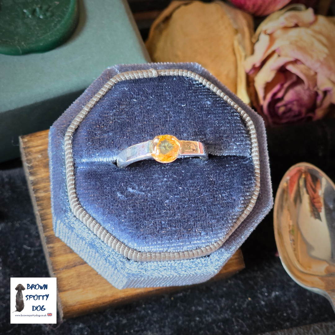 Sheffield 1918 Antique Silver Spoon Ring, complete with Change of Use Certification - A1063