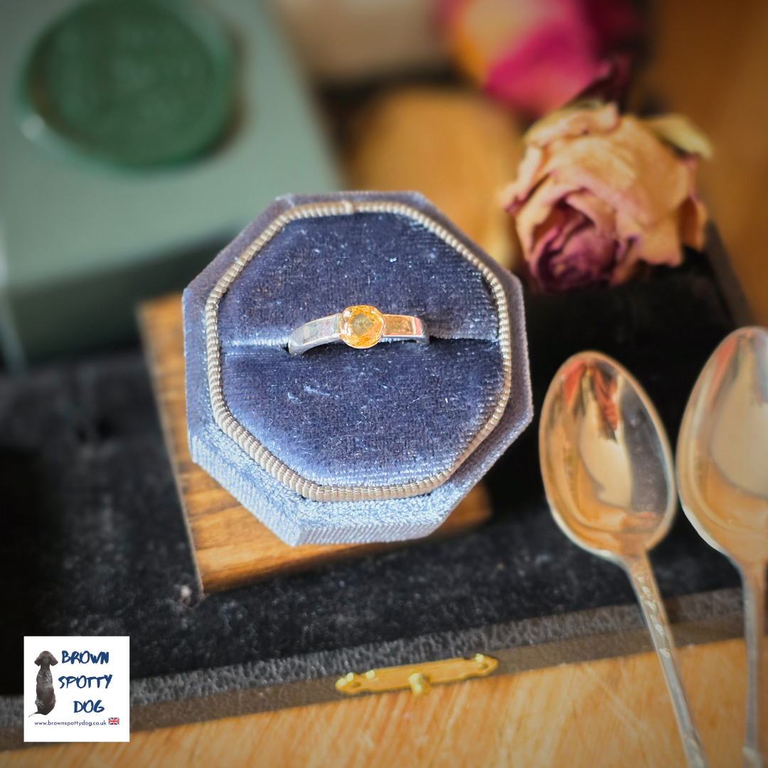 Sheffield 1918 Antique Silver Spoon Ring, complete with Change of Use Certification - A1063