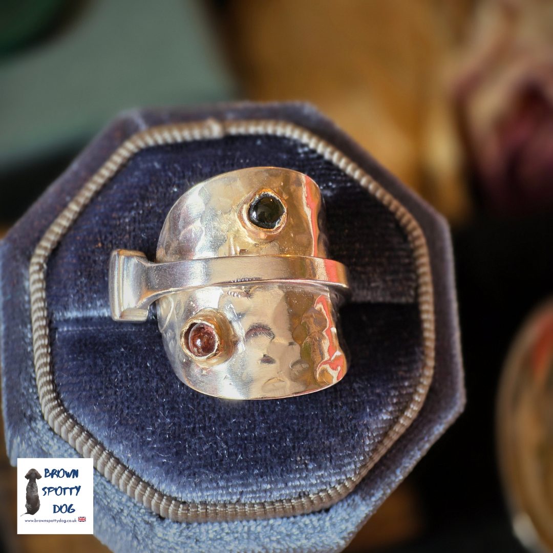 Birmingham 1926 Antique Silver Spoon Ring, complete with Change of Use Certification - A1061