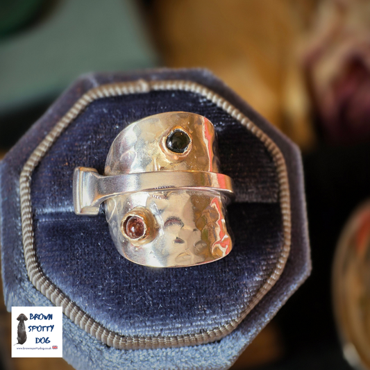 Birmingham 1926 Antique Silver Spoon Ring, complete with Change of Use Certification - A1061