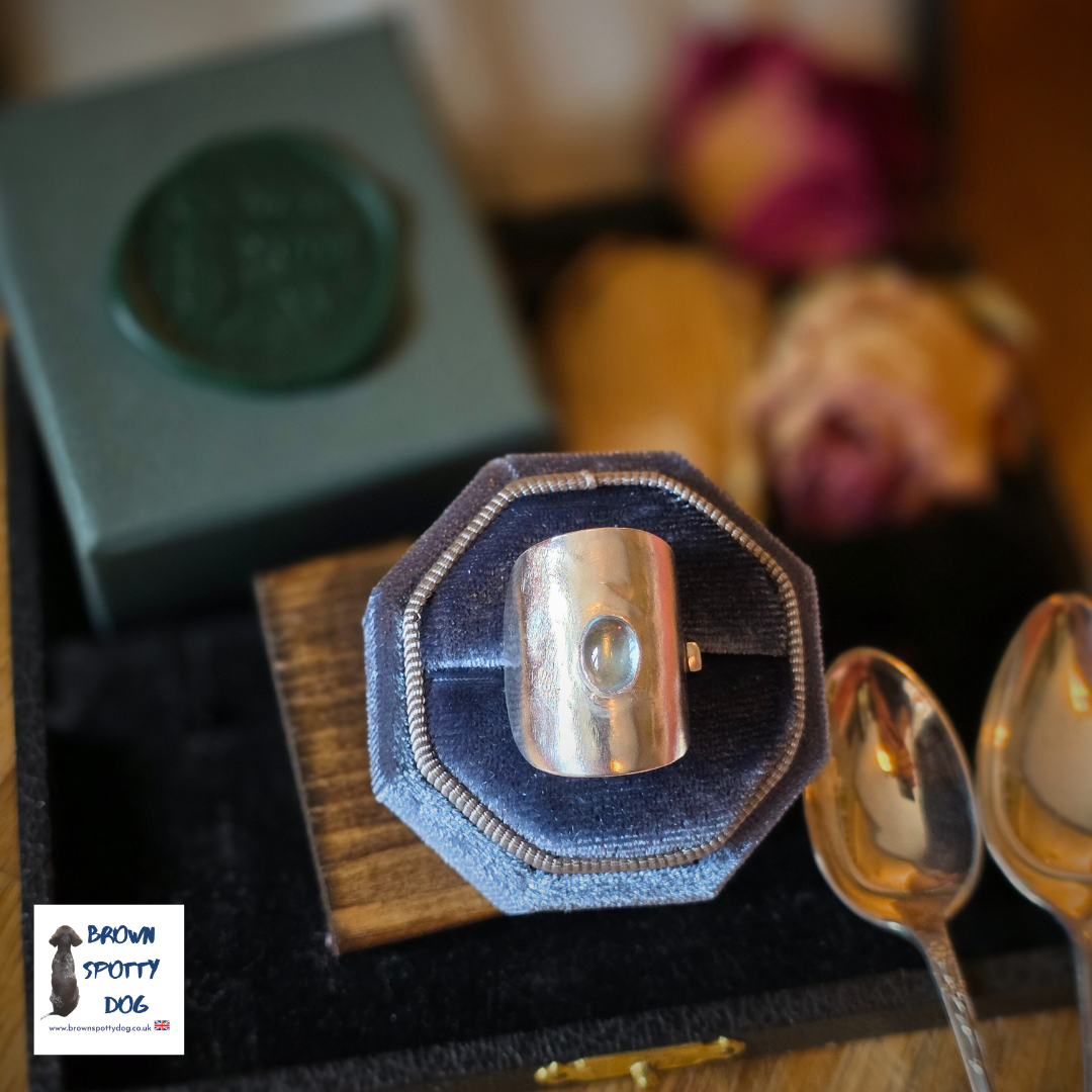 Sheffield 1918 Antique Silver Spoon Ring, complete with Change of Use Certification - A1050