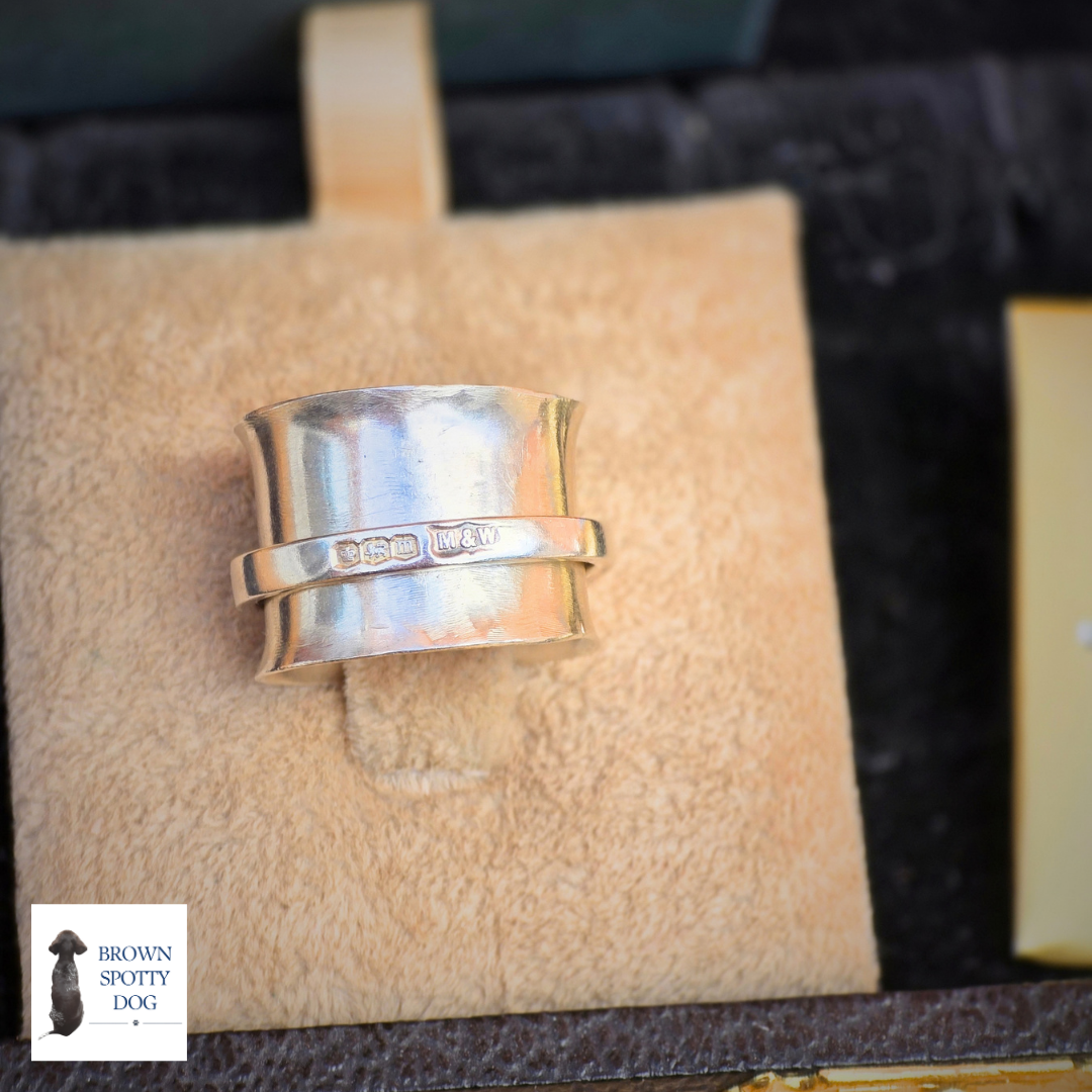 Sheffield 1929 Antique Silver Spoon Ring, complete with Change of Use Certification - A1559