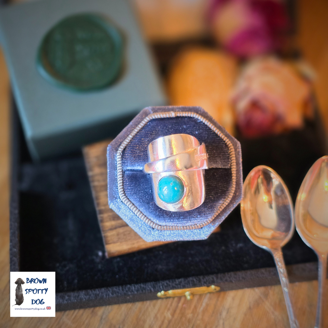 Sheffield 1904 Antique Silver Spoon Ring, complete with Change of Use Certification - A1069