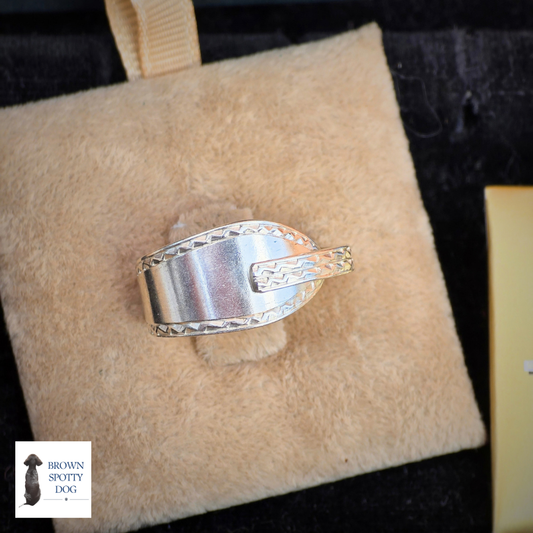 Exeter 1880 Antique Silver Spoon Ring, complete with Change of Use Certification - A1191
