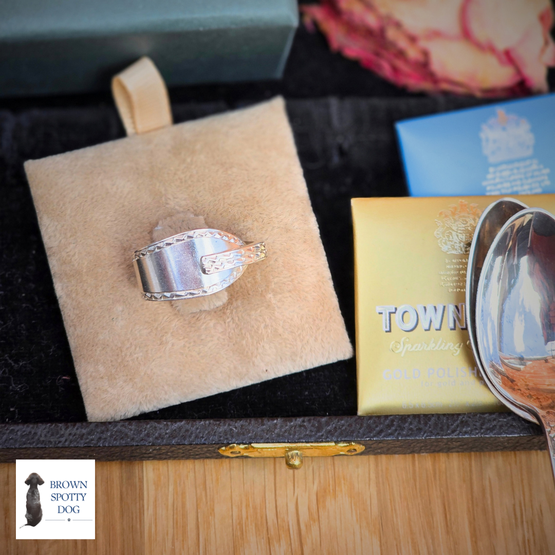 Exeter 1880 Antique Silver Spoon Ring, complete with Change of Use Certification - A1191