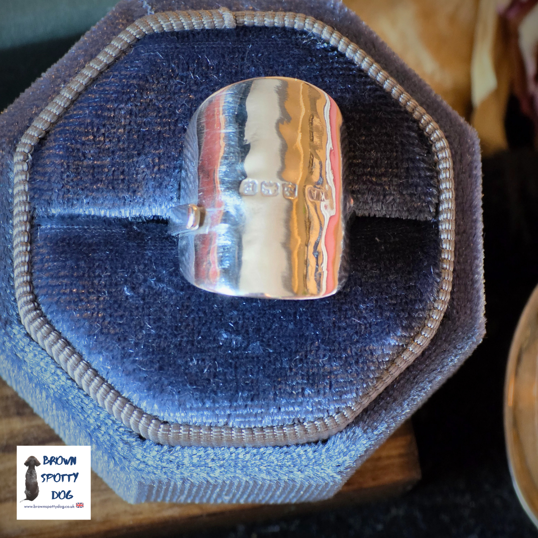 Birmingham 1929 Antique Silver Spoon Ring, complete with Change of Use Certification - A1066