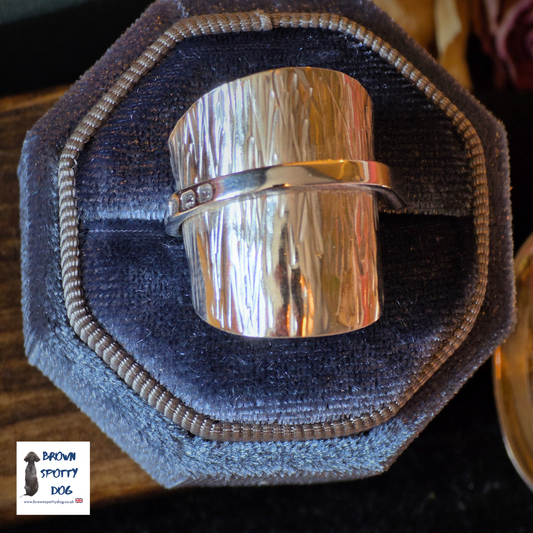 Birmingham 1927 Antique Silver Spoon Ring, complete with Change of Use Certification - A1051