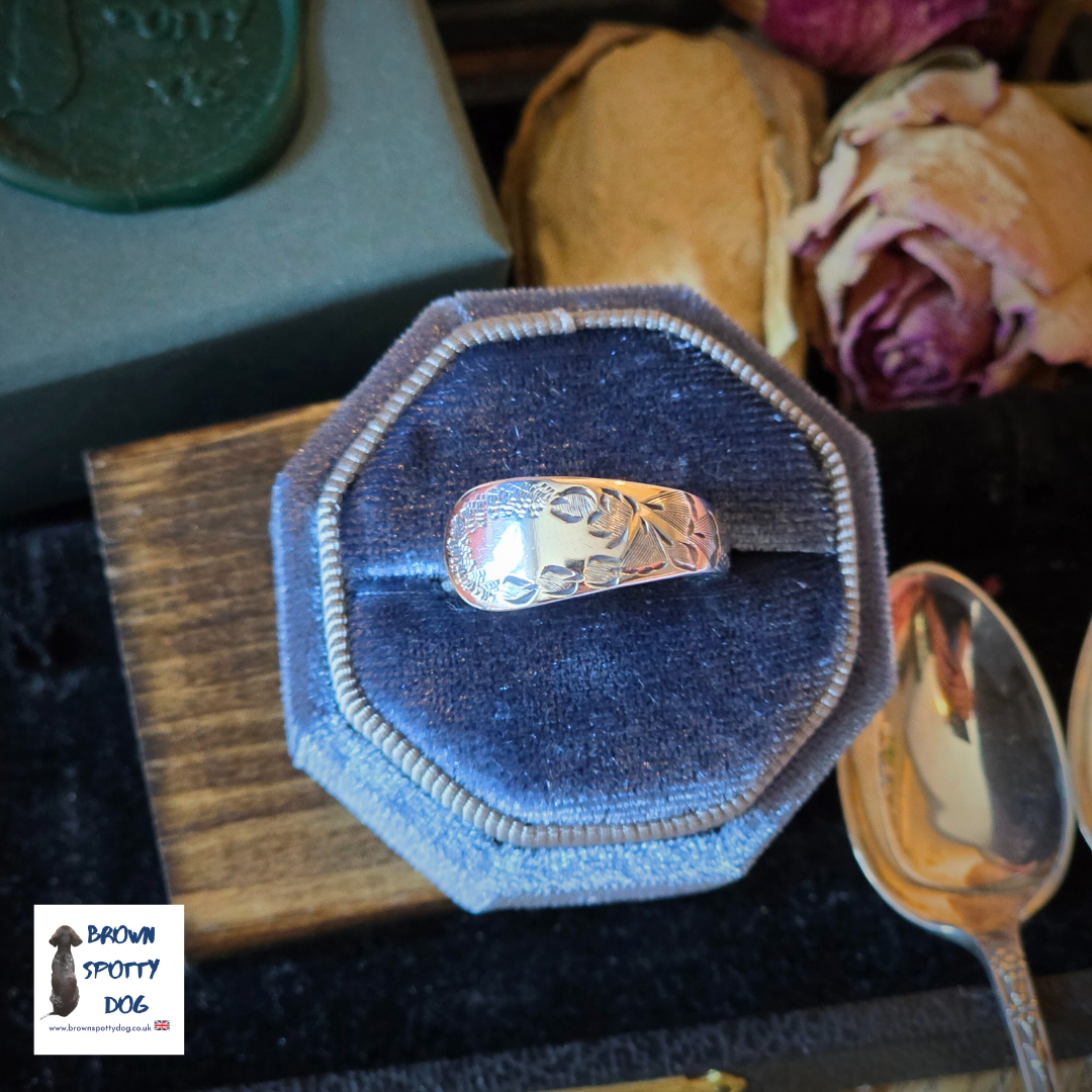 Sheffield 1902 Antique Silver Spoon Ring, complete with Change of Use Certification - A1188