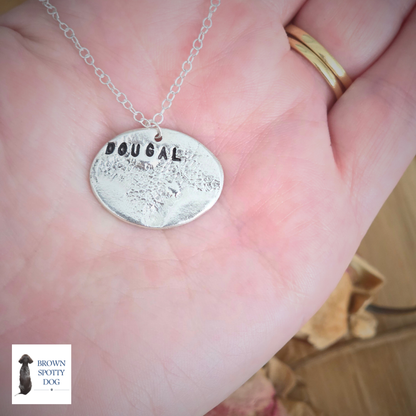 Silver Imprint Necklace
