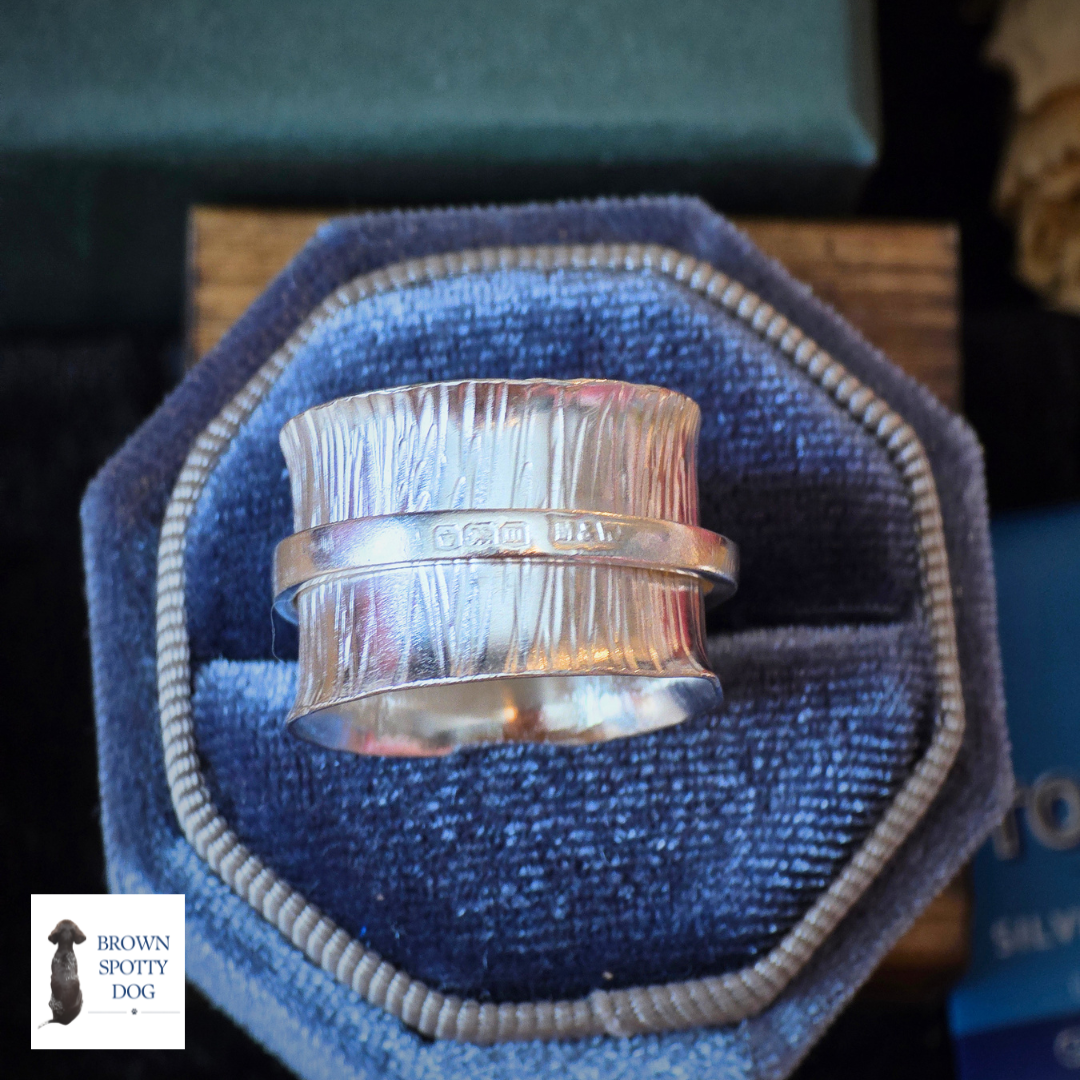 Sheffield 1929 Antique Silver Spoon Ring, complete with Change of Use Certification - A1558