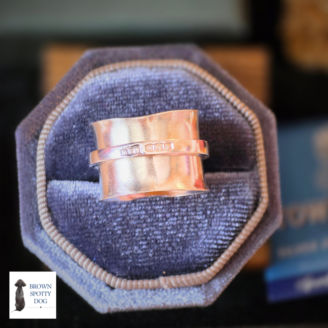 Sheffield 1929 Antique Silver Spoon Ring, complete with Change of Use Certification - A1559