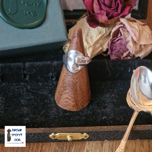 Birmingham 1911 Antique Silver Spoon Ring complete with Change of Use Certification A1034