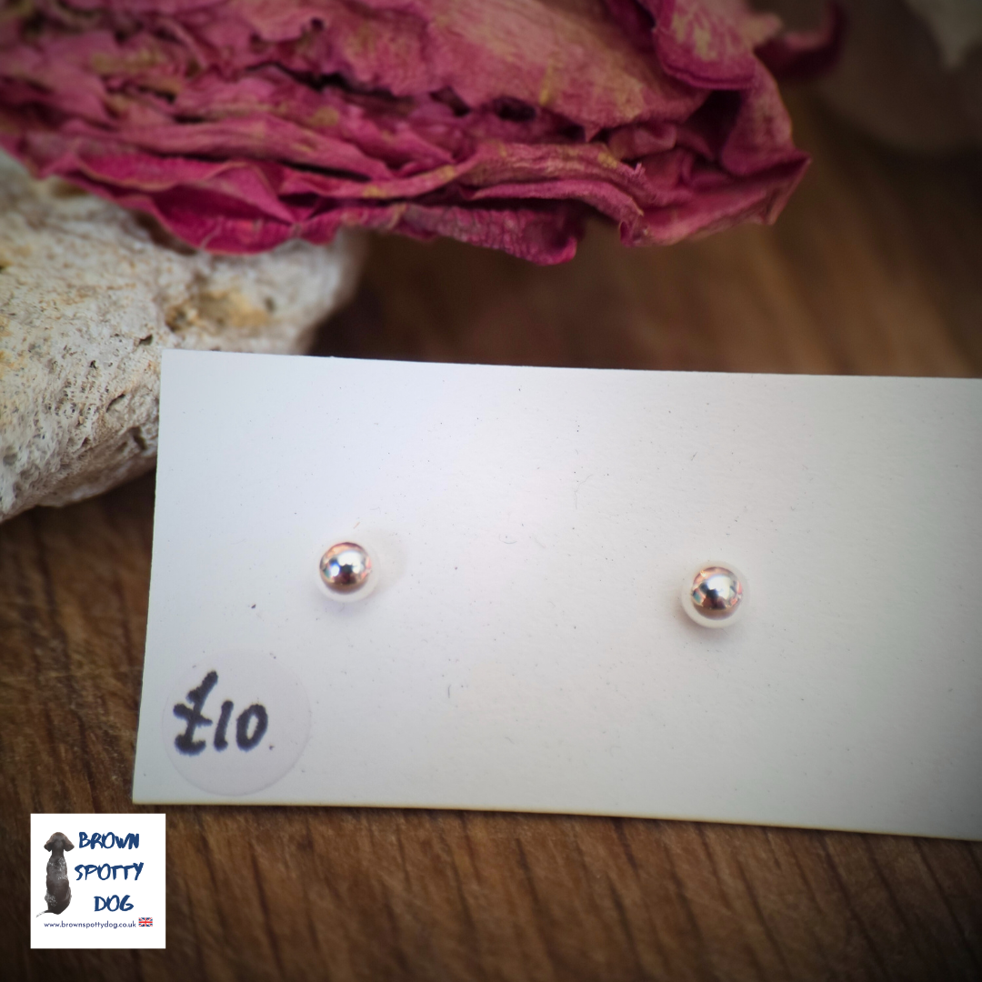 £10 Recycled Silver .925 Stud Earrings