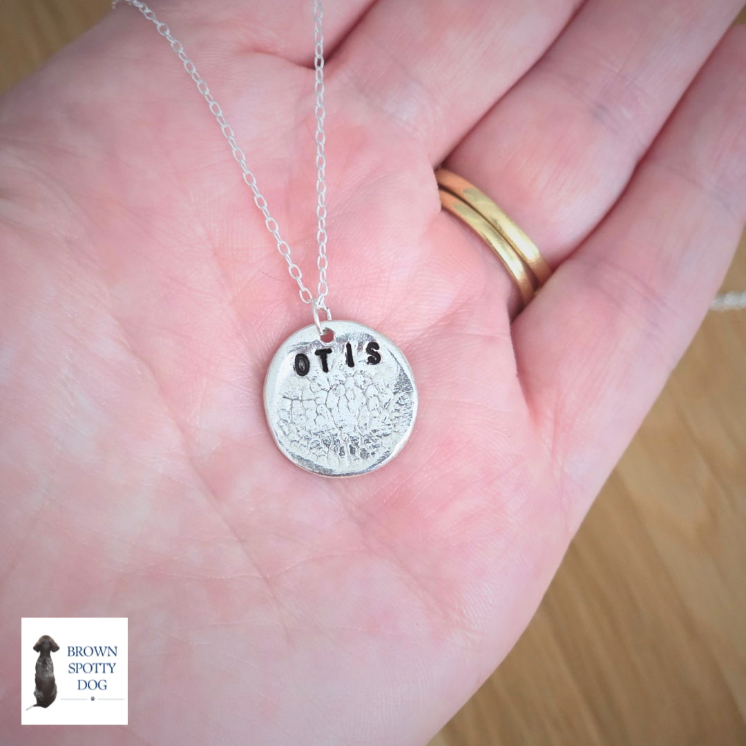 Silver Imprint Necklace
