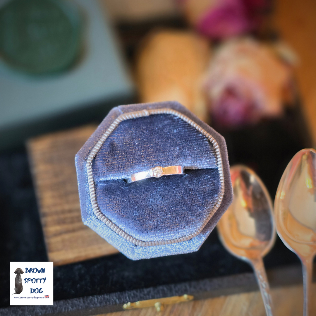 Birmingham 1927 Antique Silver Spoon Ring, complete with Change of Use Certification - A1052