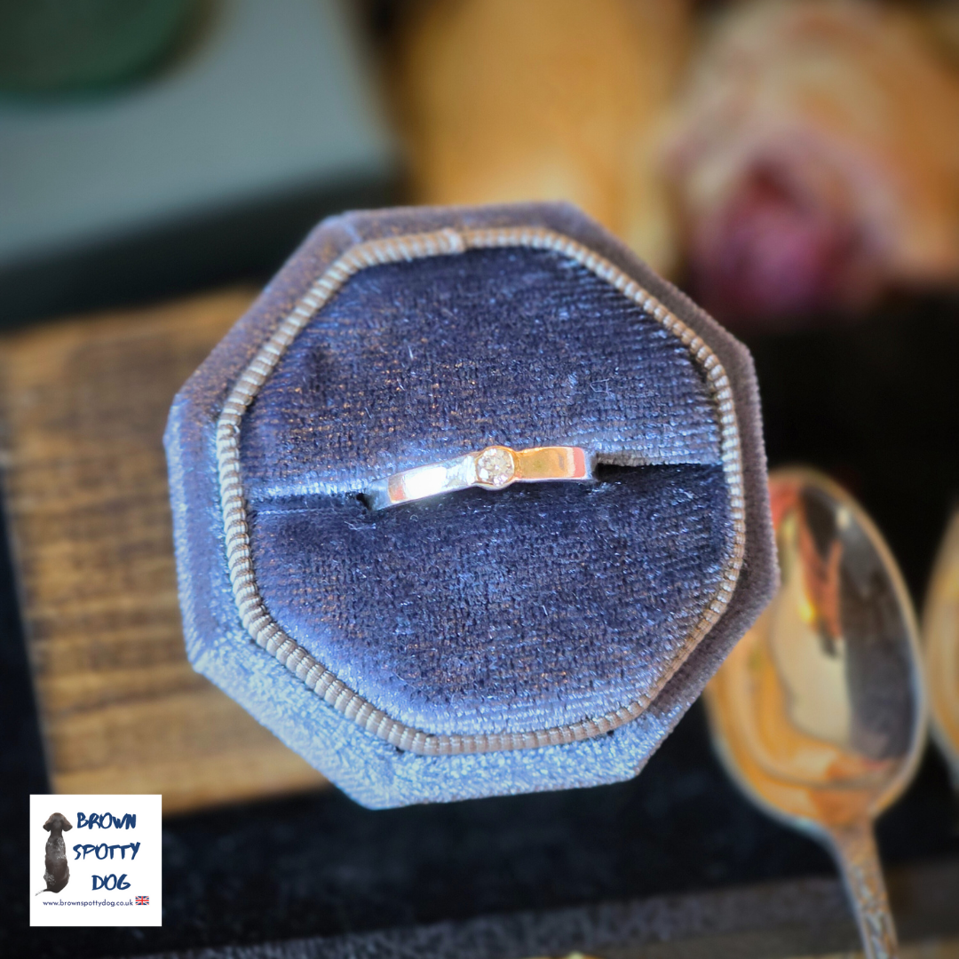 Birmingham 1927 Antique Silver Spoon Ring, complete with Change of Use Certification - A1052