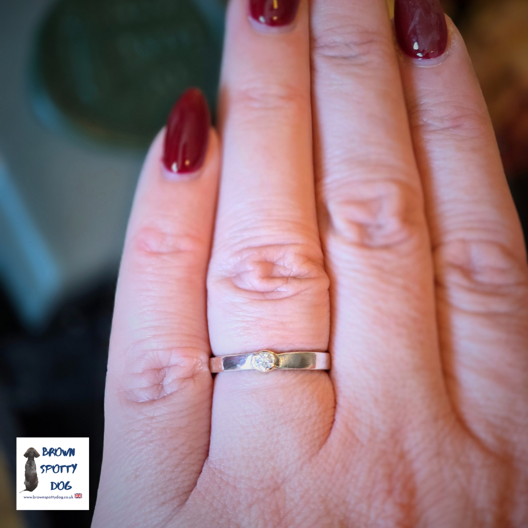 Birmingham 1927 Antique Silver Spoon Ring, complete with Change of Use Certification - A1052