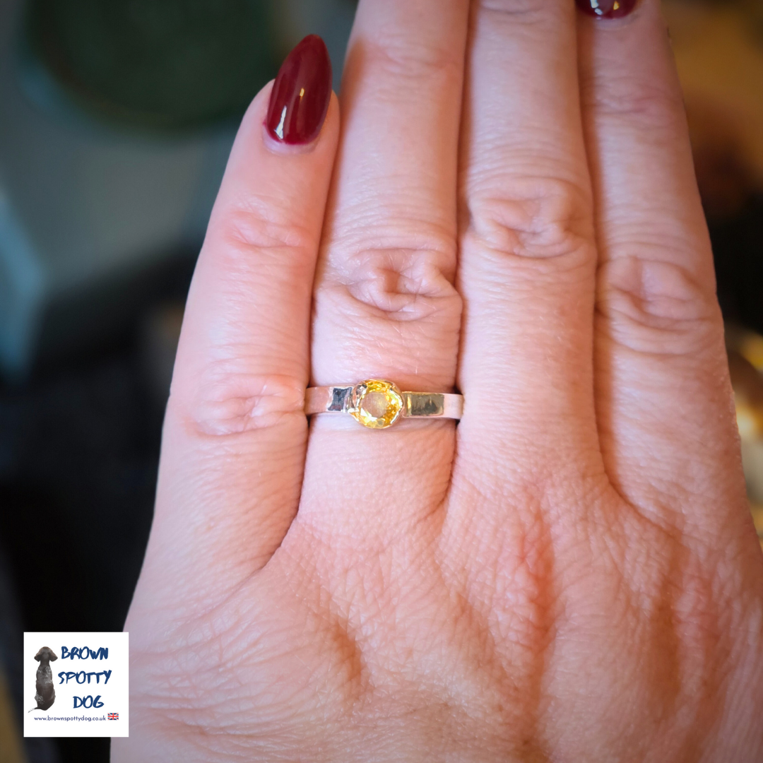 Sheffield 1918 Antique Silver Spoon Ring, complete with Change of Use Certification - A1063