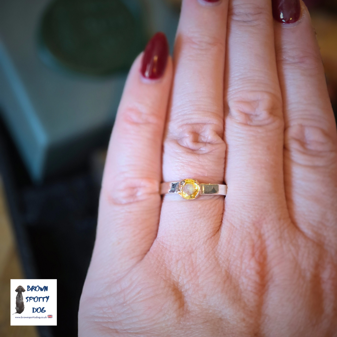 Sheffield 1918 Antique Silver Spoon Ring, complete with Change of Use Certification - A1063