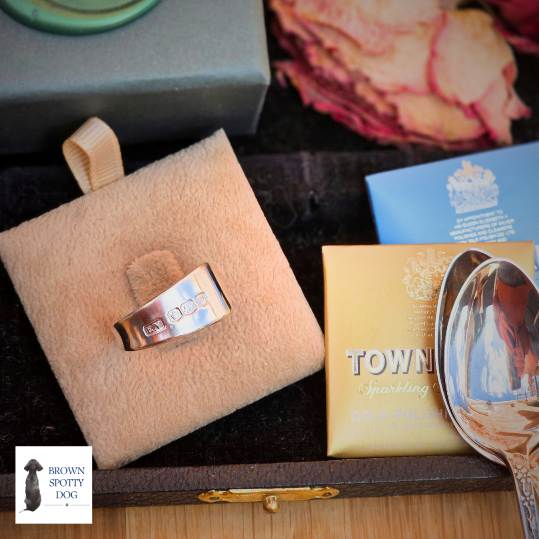 Sheffield 1932 Antique Silver Spoon Ring, complete with Change of Use Certification - A1621