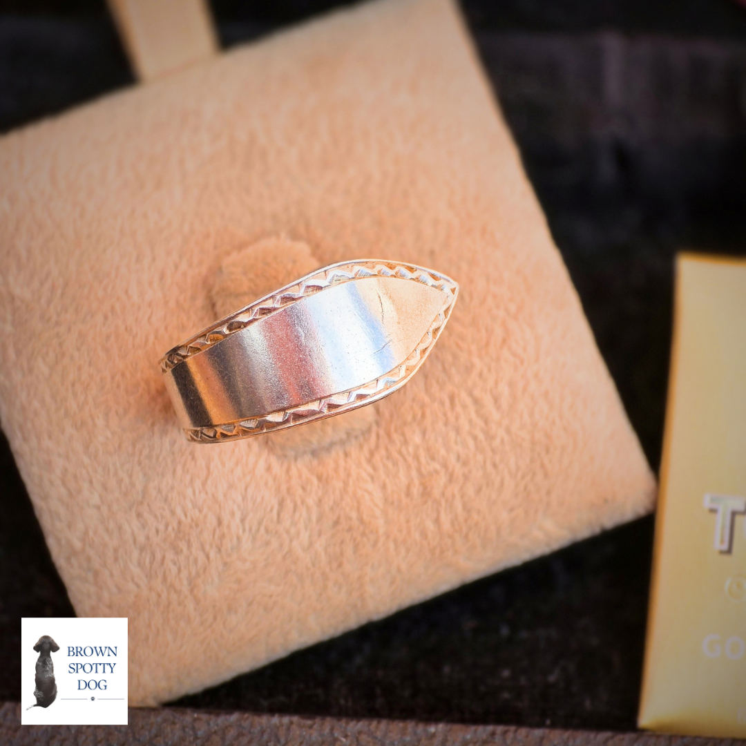 Exeter 1880 Antique Silver Spoon Ring, complete with Change of Use Certification - A1192