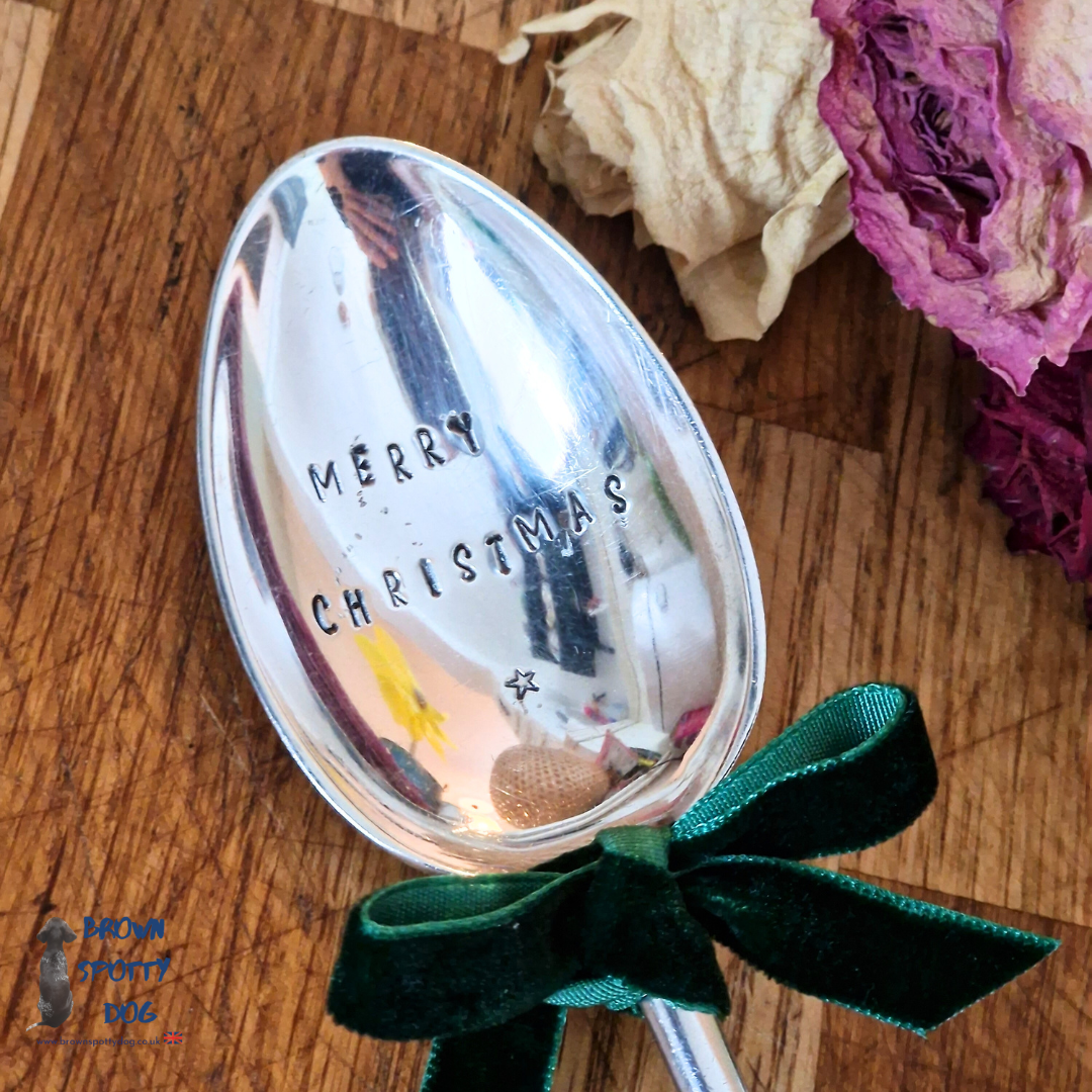 "Merry Christmas" Dessert Spoon