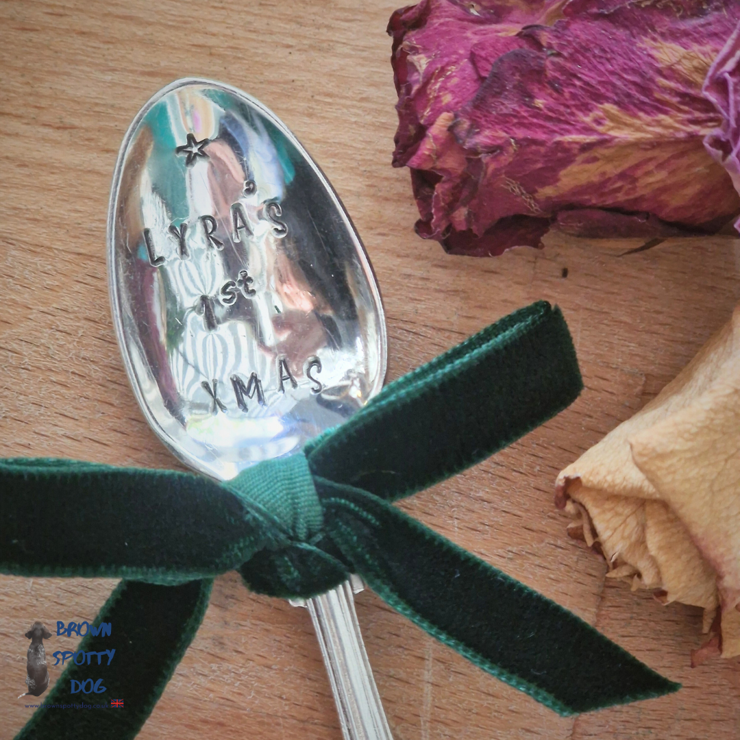 Personalised 'Baby's 1st Xmas Teaspoon.