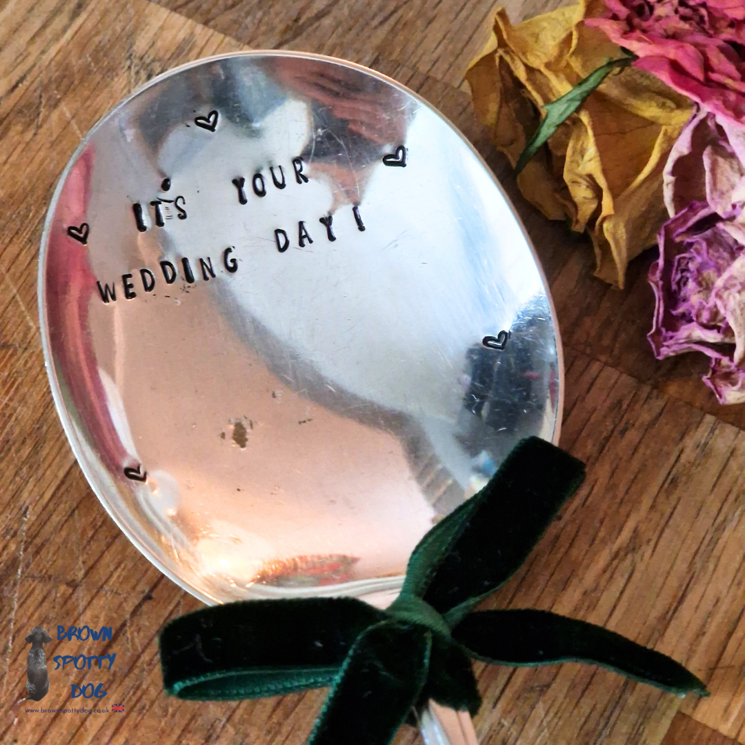 'It's your wedding day' large serving spoon