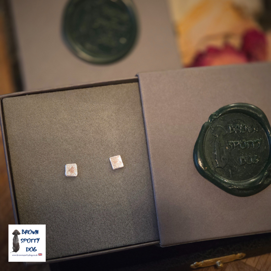 £20 1902 Antique .925 Silver Spoon Earrings