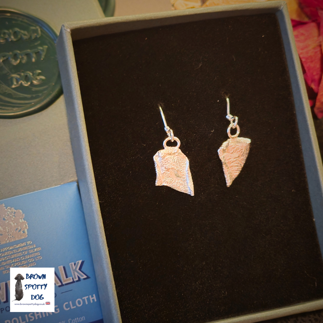 £35 Reticulated Silver Earrings